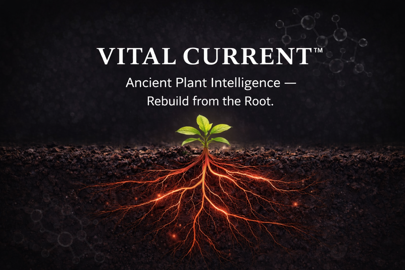 VITAL CURRENT — Ancient Plant Intelligence. Rebuild from the Root.